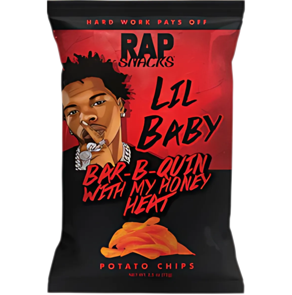 RAP SNACKS - LIL Baby BBQ with Honey Heat Chips 71g